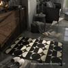 Клетчатый износостойкий полипропиленовый ковер - Легко чистящийся, машинной стирки, напольный коврик для гостиной