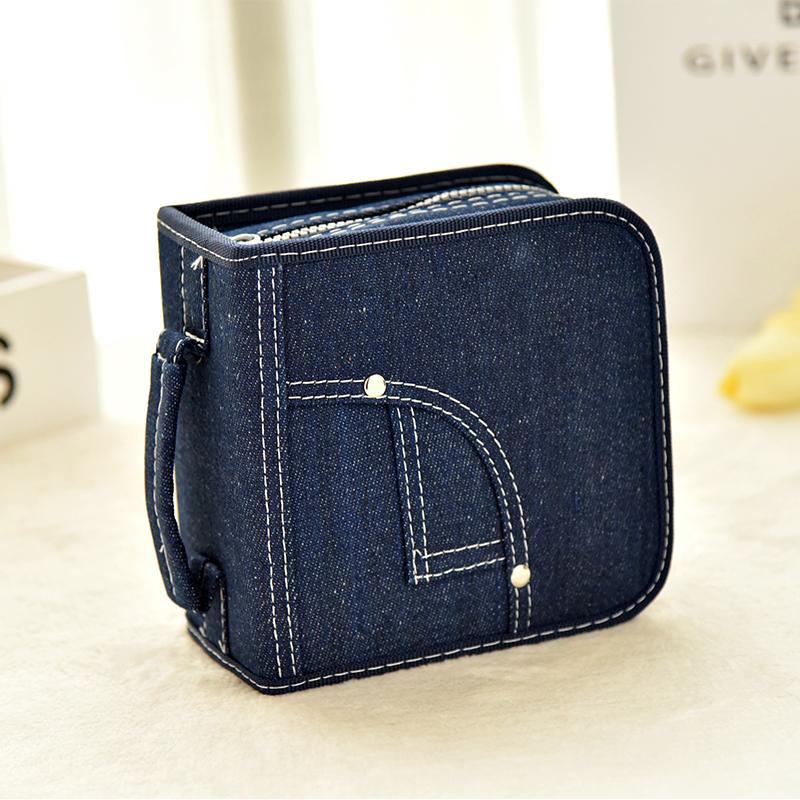 Сумка для хранения 128 CD/DVD Blu-ray дисков из мерсеризованной ткани