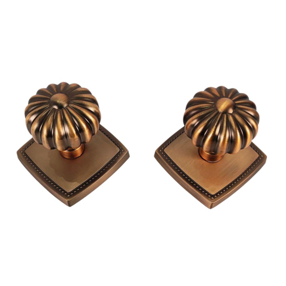 Замок для невидимой двери из массива дерева и цинкового сплава с одним язычком, магнитный, двусторонний, в форме тыквы, латунный сферический замок, для помещений