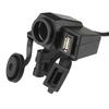 NEFUSI WHSTW0033 Cigarette Lighter Socket Power Supply with USB Charging Terminal for Motorcycles