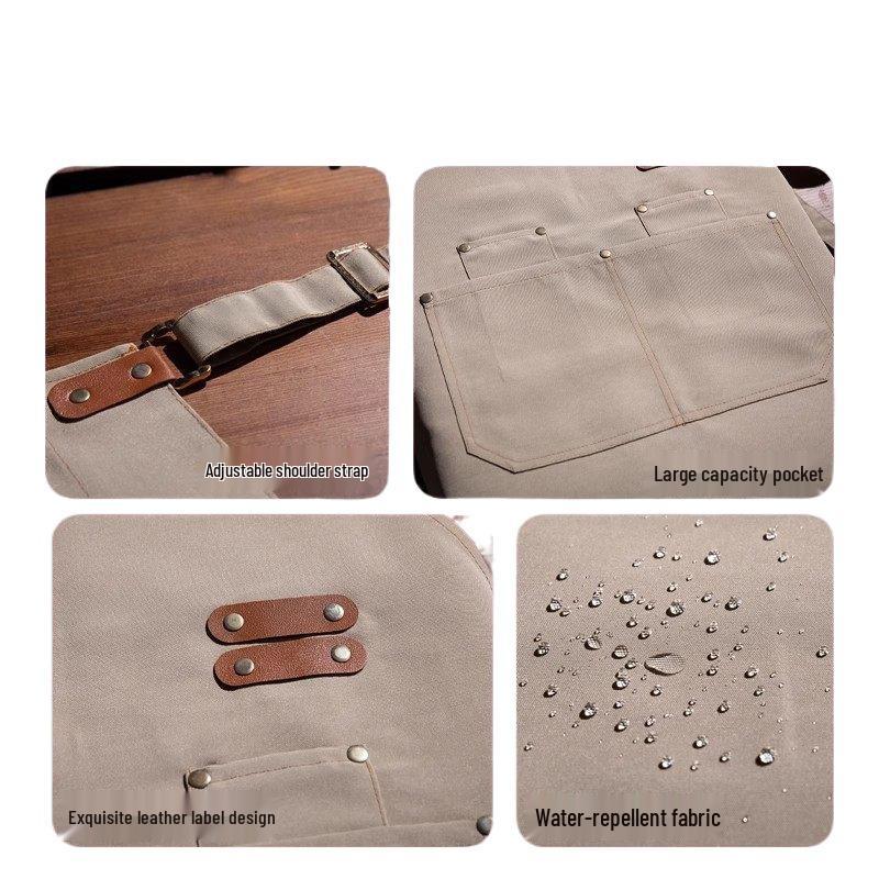 Фартук для общепита с печатью логотипа - Рабочая одежда с защитой от пятен для дома, парикмахерской, магазина молочного чая и студий.