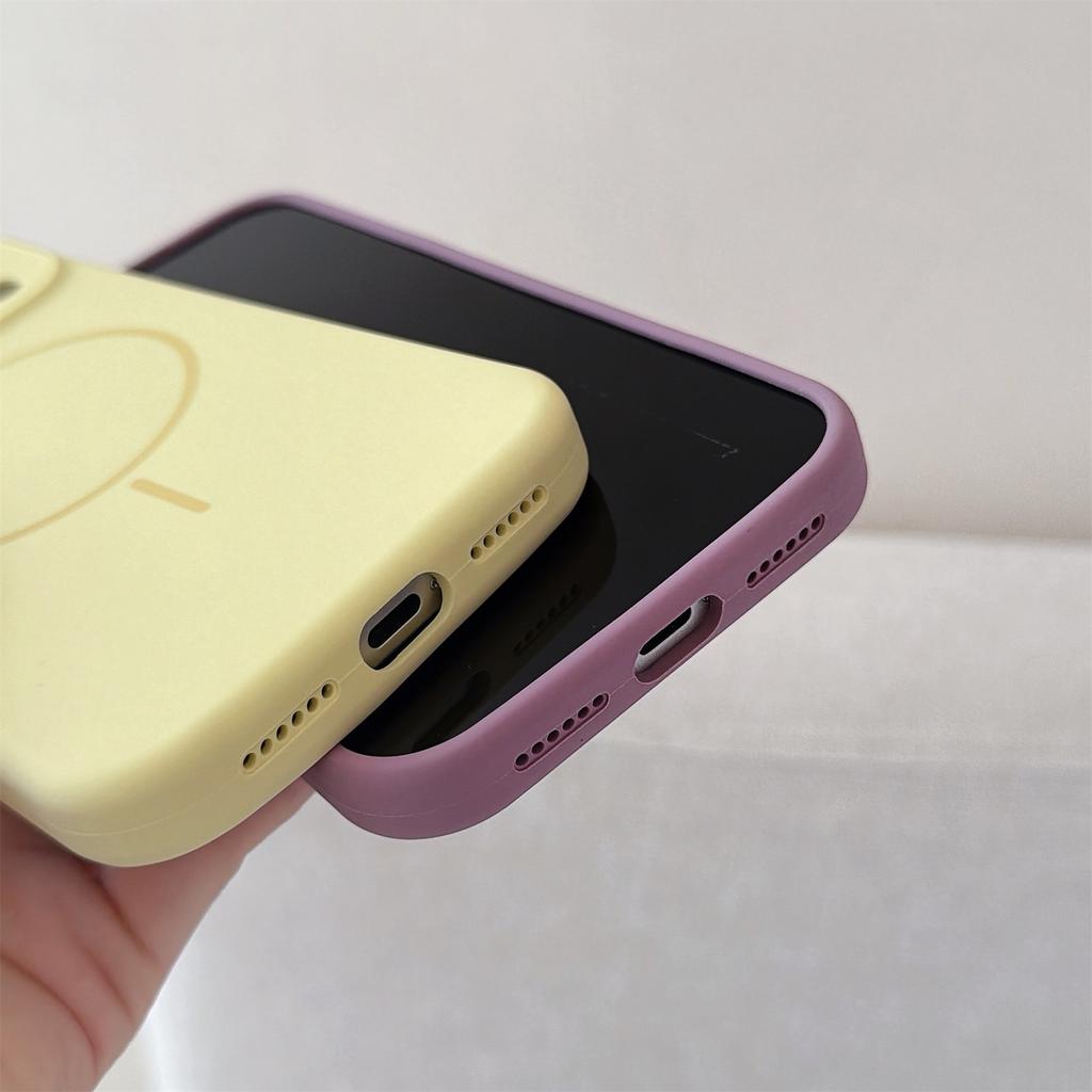 For iPhone 17 Pro Case Compatible with MagSafe Rhinestone Decor Lens Frame Silicone Phone Cover