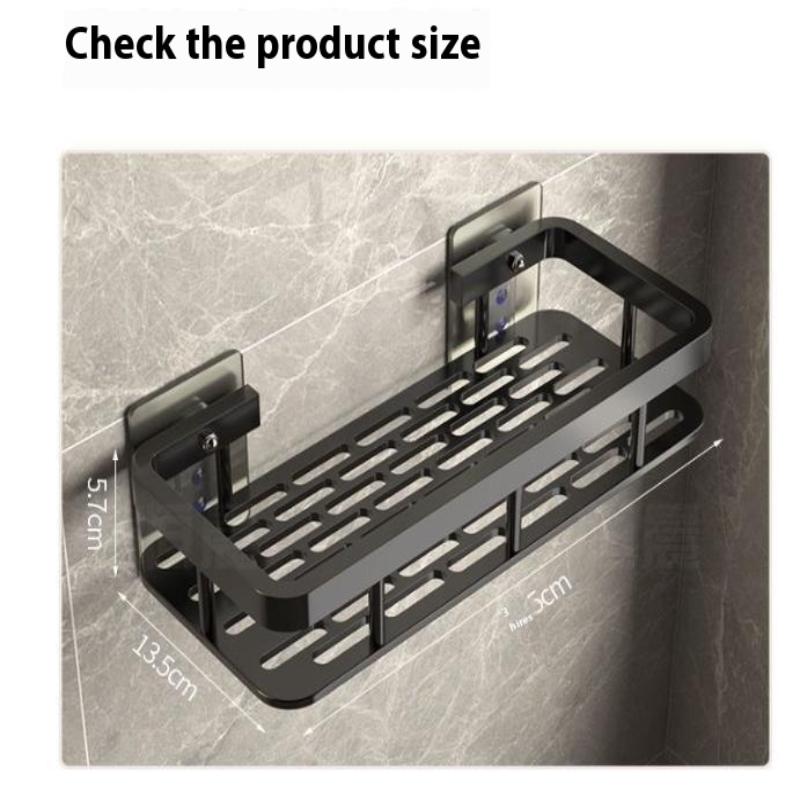 Bathroom Organizer Rack Punch-free Wall Mounted Triangle Storage Rack Corner Shelf Wall Soap Holder