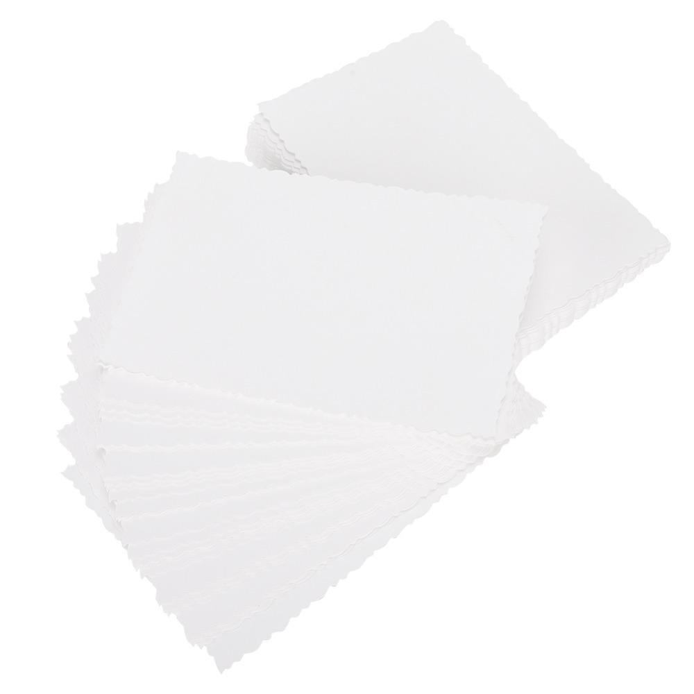 100pcs Paper Thick Chipboard Textured Tagboard White Cardstock Paper Crafts Project