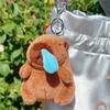 Capybara Plush Keychain Cute Bag Pendant Creative Fluffy Animals Keyring Kawaii Stuffed Doll Keychains Birthday Gift
