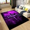 Reggae Music Jamaican Style Maple Leaf Area Rug,Carpet Rug for Living Room Bedroom Sofa Decoration,Kitchen Non-slip Floor Mat