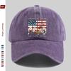 pc American Flag and Floral Pattern Printed Baseball Cap th Anniversary of American Independence Day Printed Decorative Hat