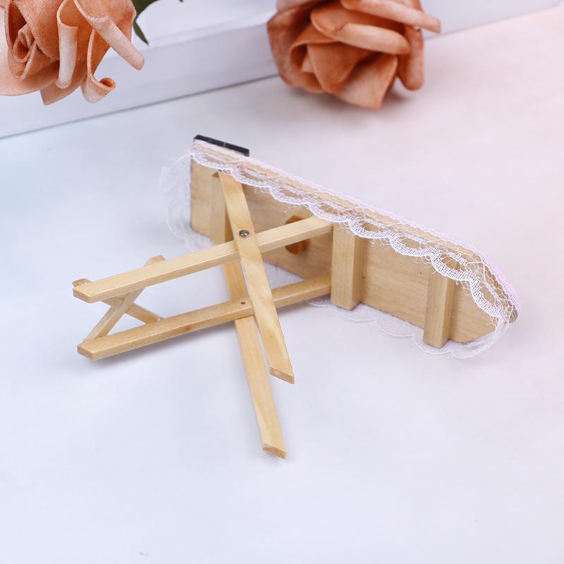 1:12 Кукольный домик, миниатюрный утюг с гладильной доской, набор классической мебели, игрушки