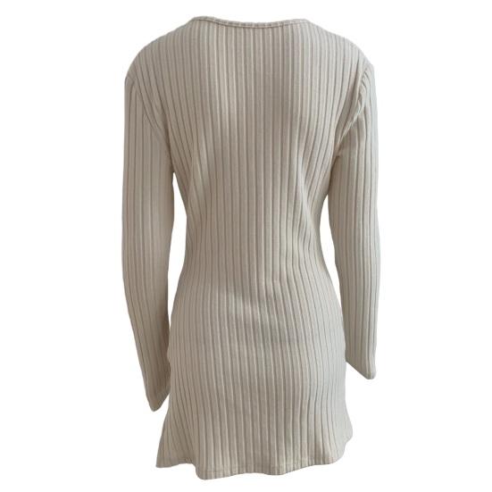 Женские топы с V-образным вырезом, с длинным рукавом, облегающие вязаные топы, однотонная облегающая блузка на осень-зиму, универсальная повседневная одежда