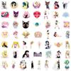 50/100PCS Kids Stickers Sailor Moon Cute Kawaii Anime Sticker Cartoonl Luggage Skateboard Guitar Fridge Notebook Waterproof Wholesale Kid Toy Gift