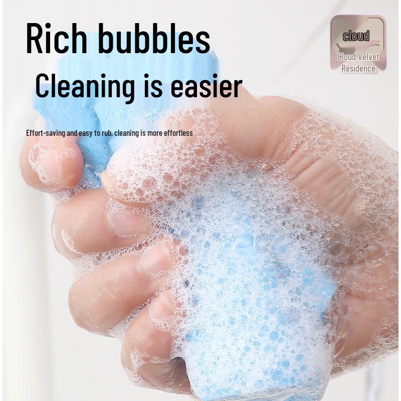 Набор губок и салфеток для посуды из древесной массы и хлопка - Не оставляет разводов, Впитывающие, Прочные для использования на кухне