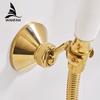 Монтажные кронштейны для душа, золотистый латунный поворотный держатель для душа, душевая лейка, сиденье, стойка для душа, детали для ванной комнаты, аксессуары для ванной 0517K