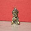 2pcs Copper Little Baby Buddha Statue Miniature Figurine Home Decoration Car Keychains Brass Teahouse Backpack Gifts
