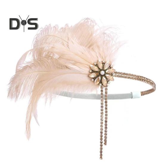 Комплект украшений 1920-х годов, повязка на голову, перчатки, серьги, сверкающие серьги, головной убор с пайетками, бусины, аксессуары для ролевых игр