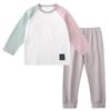 WEAR SHOW Winter Long Boys and Top and Junior and Premium Kindergarten Long Sleeve Baby Fall and Winter School Entrance Set Pink X Kids' Pajamas,
