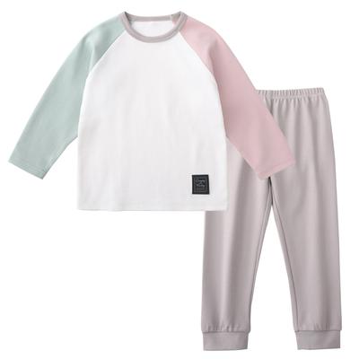 WEAR SHOW Зимний Длинный для Мальчиков и Топ и Младший и Премиум Детский Сад Длинный Рукав Младенческий Осень и Зима Школьный Вход Набор Розовый x Детская Пижама,