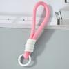 10PCS Colorful Braided Lanyard Keychain Key Ring Bag Charm Phone Lanyard Knot Rope Keyring  DIY