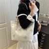 Повседневные вышитые сумки-кроссбоди с бабочками для женщин, милые женские сумки большой вместимости, клетчатые портативные сумки-тоут для студенток