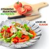 Корзина для готовки на пару Chef Craft Classic из нержавеющей стали, диаметр 14 см, расширенная версия 21 см