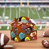 American Football Theme Party Decoration Gift Box Super Bowl Football Portable Box Gift Box
