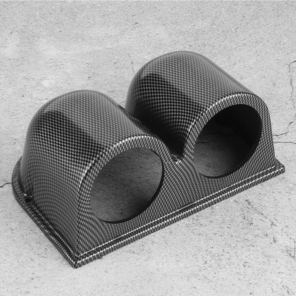 52mm2in 2Hole Gauge Mount Holder Universal Carbon Fiber Style Car Dash Meter Pod