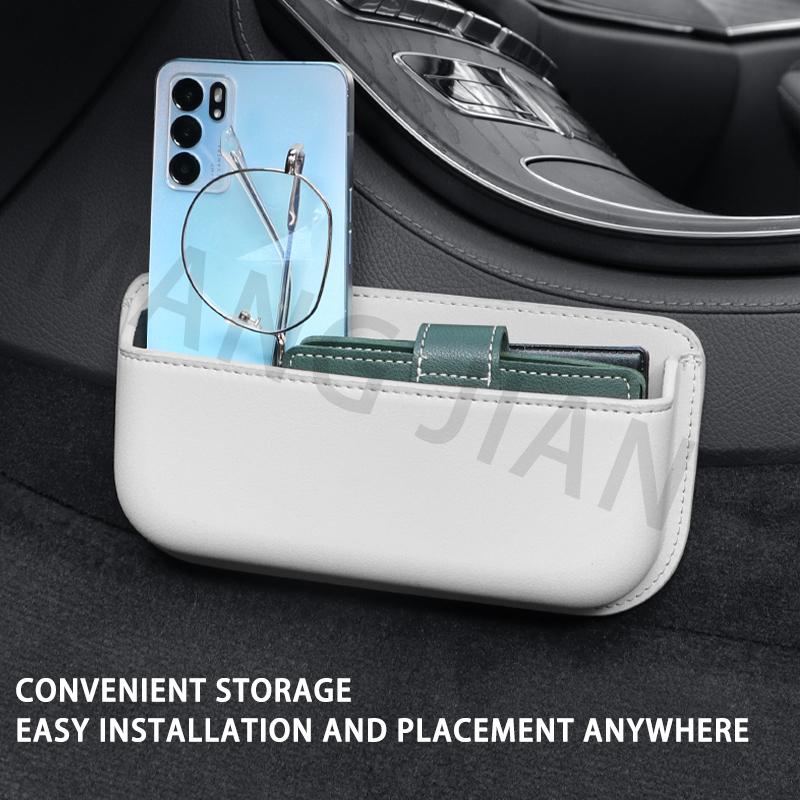 Car Side Storage Pocket Organizer Bag PU Leather Organizer Door Stowing Tidying Bag Box Phone Coin Holder Interior  Accessories