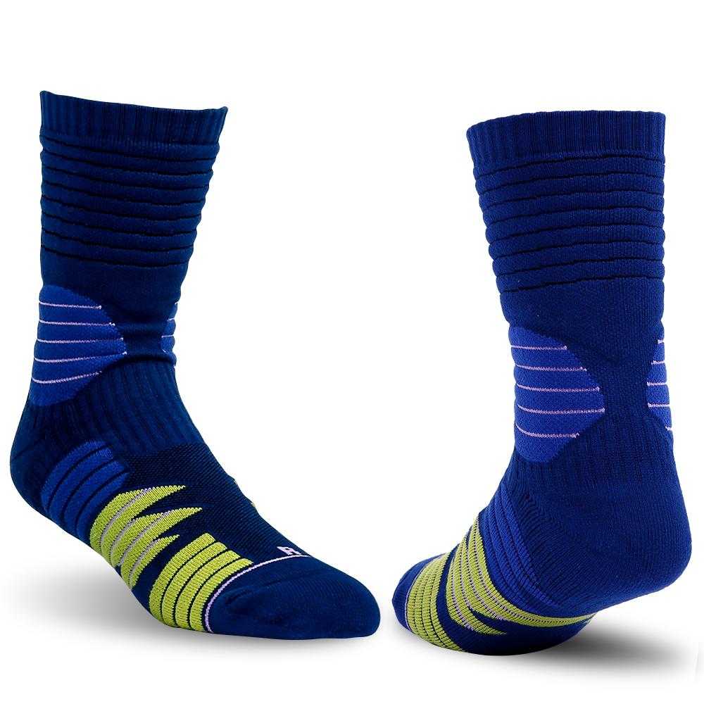 High Elastic Athletic Nylon Crew Socks for Adults Hot Sale Anti-Slip Spandex Sport Basketball Socks Designer Logo for Winter