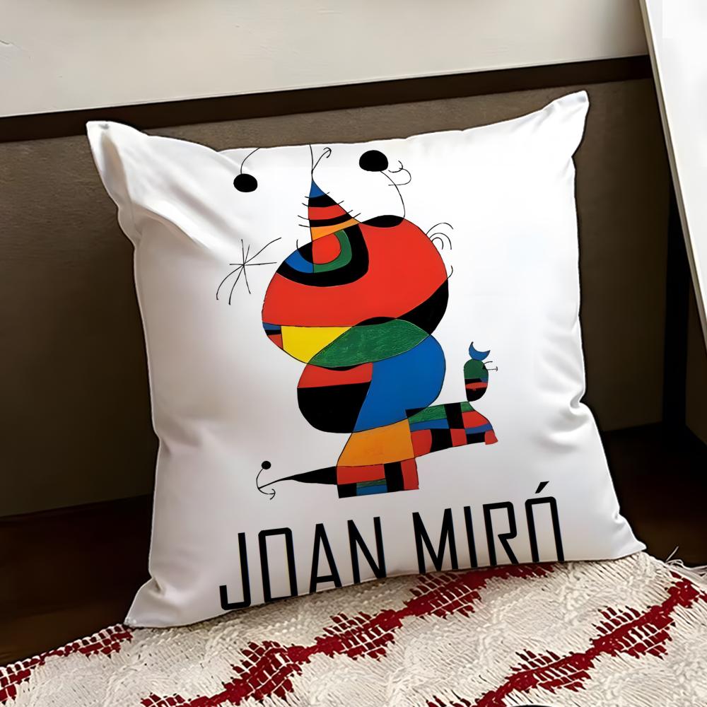 JJoan MMiros Art Cushion Cover Reversible Soft Durable Pillow Cover Home  Car MultiScene Use for Daily Comfort