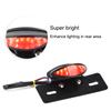 Motorcycle Taillight   Retro  LED Brake License Plate Light Indicator Lights(black)