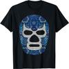 Mex-Art Demon Blue Футболка Легенда Мексиканского Рестлинга Луча Либре