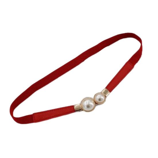 Женский поясной ремень, многоразовый декоративный портативный популярный ремешок с жемчужной пряжкой, украшение для свиданий