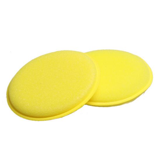12 шт., губка для вощения, автомобильная круглая пенопластовая полировальная губка, ультрамягкая губка для ухода за воском, полировальная губка, автоаксессуары