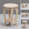1:12 Mini Furniture Solid Construction Strong Load Bearing Anti-crack Shatter-proof Unpainted High Simulation Dollhouse Chair Micro Landscape