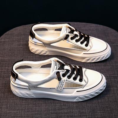 Сандалии Летние женские одинарные туфли Универсальные плоские спортивные туфли Белые кроссовки и женская обувь