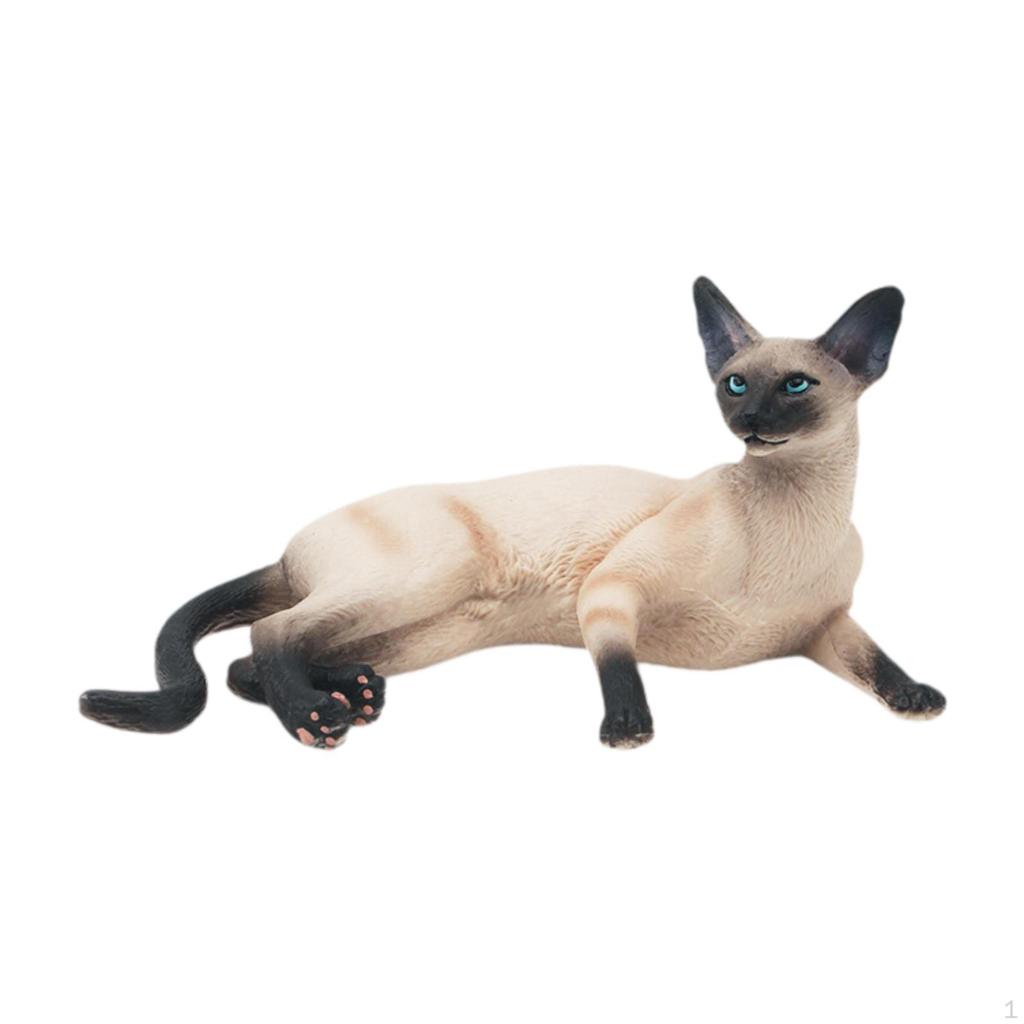 Cat Figurine Model for Office Decor and Pet Lovers
