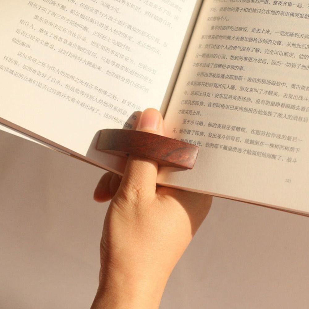 Students Book Marker Book Page Holders Wooden Bookmarks Thumb Book Holders Reading Supplies