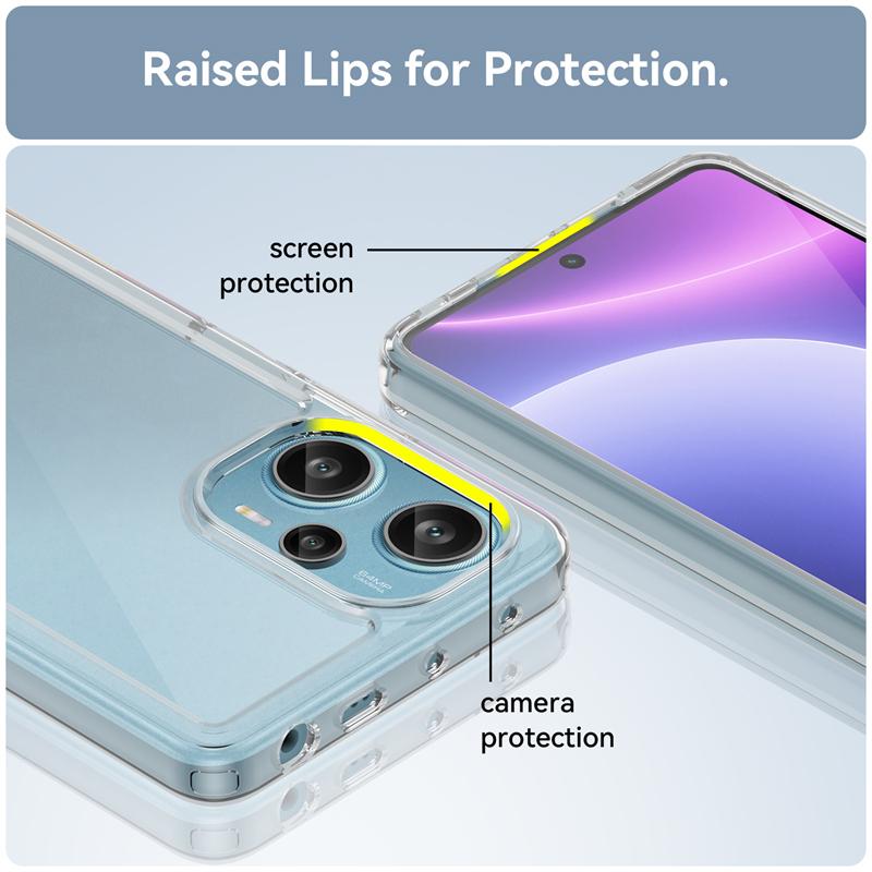 Для Xiaomi POCO F5 чехол силиконовый прозрачный бампер POCO F5 чехол противоударный чехол для POCO F5 X5 Pro M5 M4 X4 GT чехол