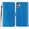 For Samsung Galaxy A07 Wallet Case Glitter Anti-Scratch Leather Stand Phone Cover with Strap