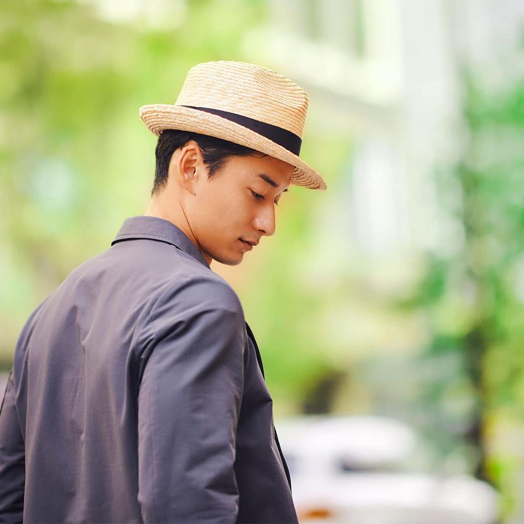 Соломенная толстая шляпа в стиле Борсалино из ячменя Dino Шляпа для защиты от ультрафиолетового излучения День Популярная Сделано в (Шляпа Танака) (Дино) (Соломенные человечки, Солома, Защита, Защита,