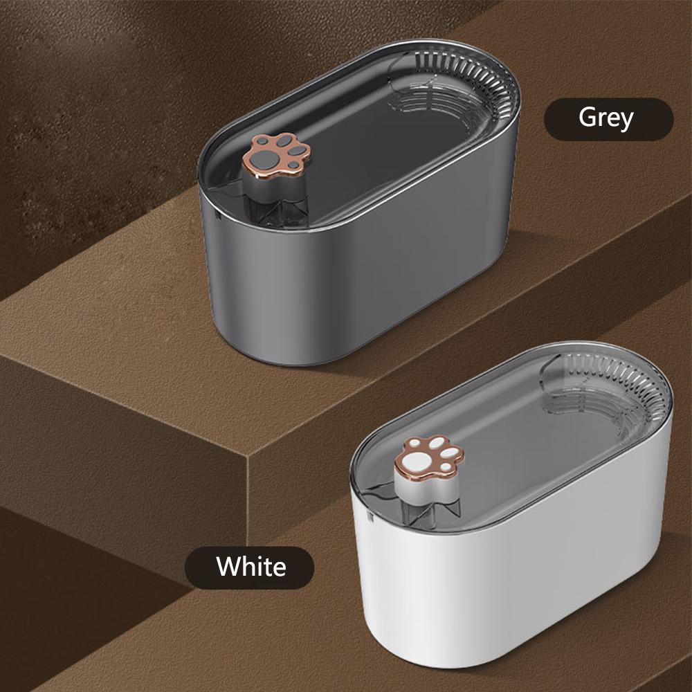 Automatic Cat Water Fountain for Cats and Dogs with Filter, LED Light
