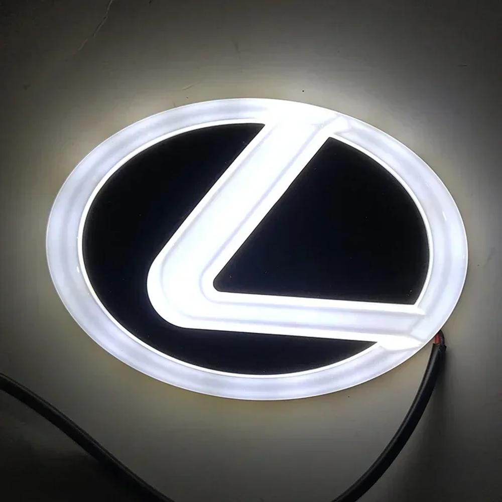 Interior Stickers Lexus Car Logo LED Light 4D Illuminated Grille Trunk Grille Trunk Logo Light GS300 ES300 ES240 DS350LS270 RX45