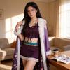 Костюм Косплей Нико Робин из One Piece Для Хэллоуина Сценических Выступлений Из Бархатной Ткани Для Женщин