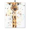 Giraffe Deer Sloth Owl Lion Watercolor Wall Art Minimalist Aesthetics Print Canvas Painting for Living Room Modern Home