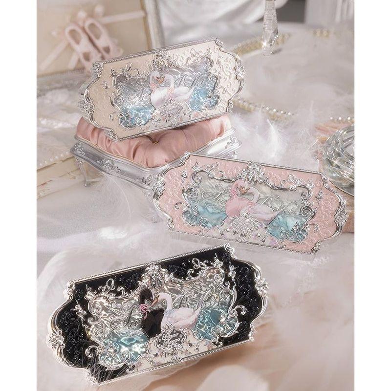 Flower Knows - Палетка теней для век из 6 оттенков - №03 Розовый лебедь