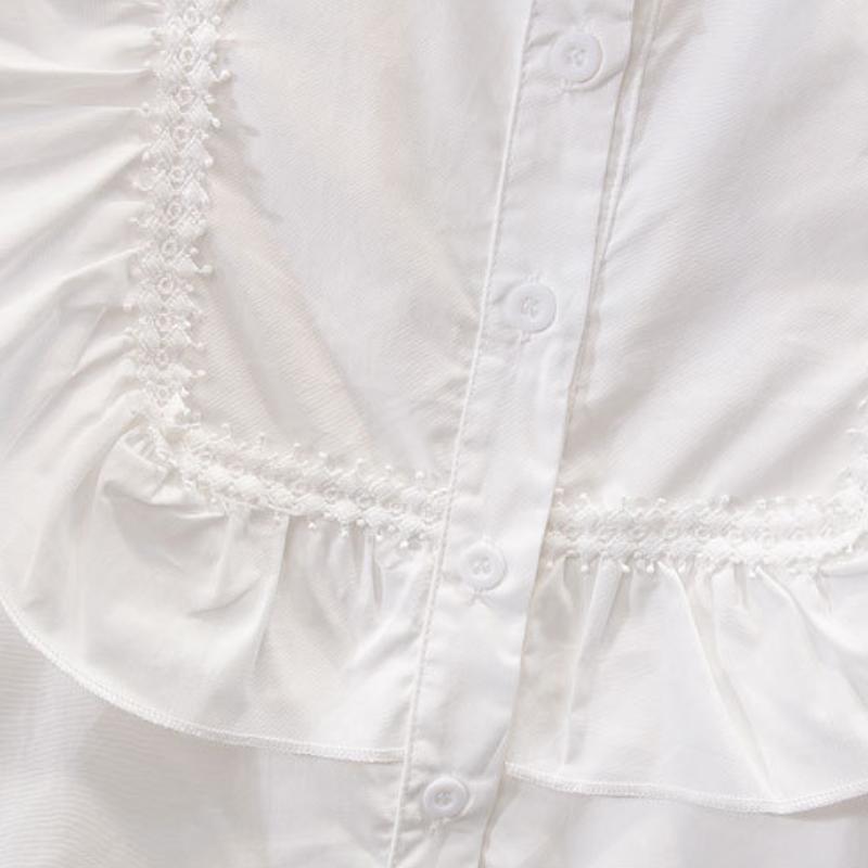 Униформа для девочек, костюм-рубашка, весенне-осенняя белая рубашка с длинными рукавами + юбка, форма для выпускного класса, консервативный стиль для студентов