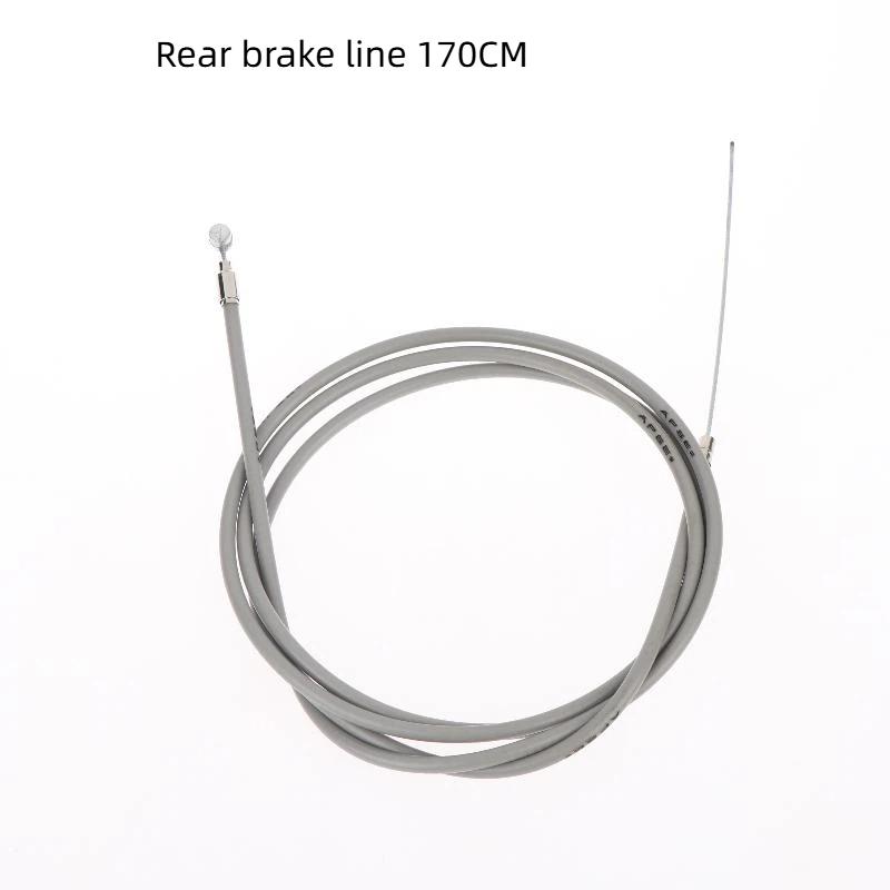 Bicycle Brake Cable Set with Metal Wire Core Easy Installation Front and Rear Tubes 1/2pcs for Enhanced Cycling Safety