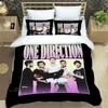 Постельное белье с изображением рок-группы One Direction для спальни Мягкое современное покрывало Удобное детское пододеяльник Покрывало и наволочка