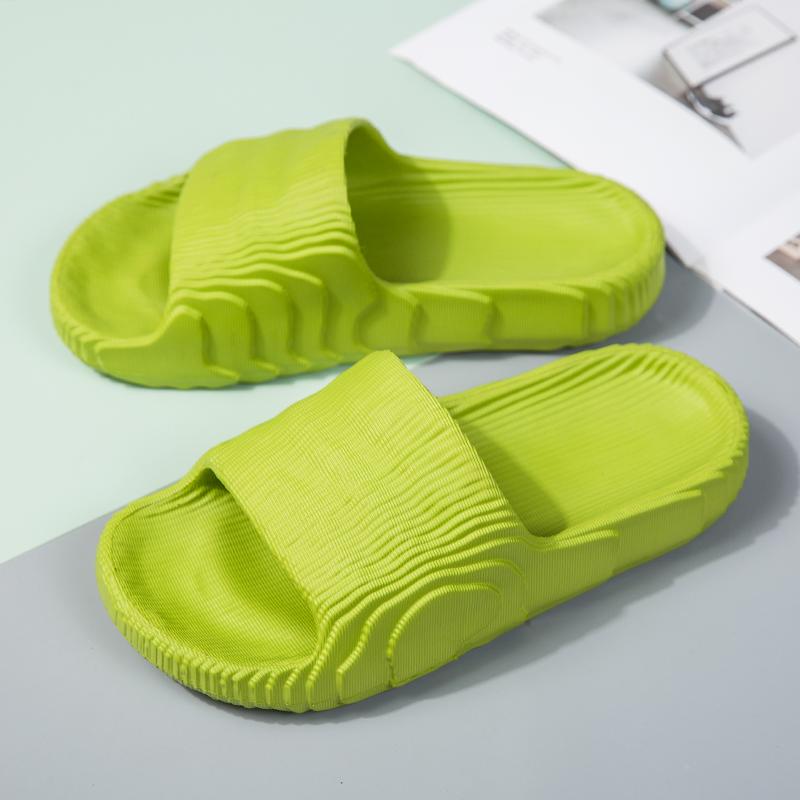 Модные мужские тапочки для дома, пляжные тапочки на платформе, женские нескользящие банные тапочки для отдыха на открытом воздухе, мужская летняя обувь 2024 года, унисекс, домашние тапочки