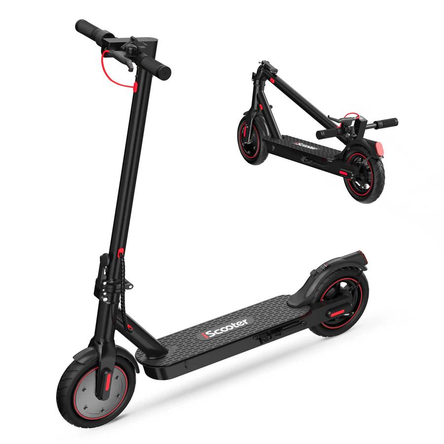 iScooter i8 350W Electric Scooter - 12 Miles Range, Foldable, 3 Speed Modes, LED Display for Urban Commute
