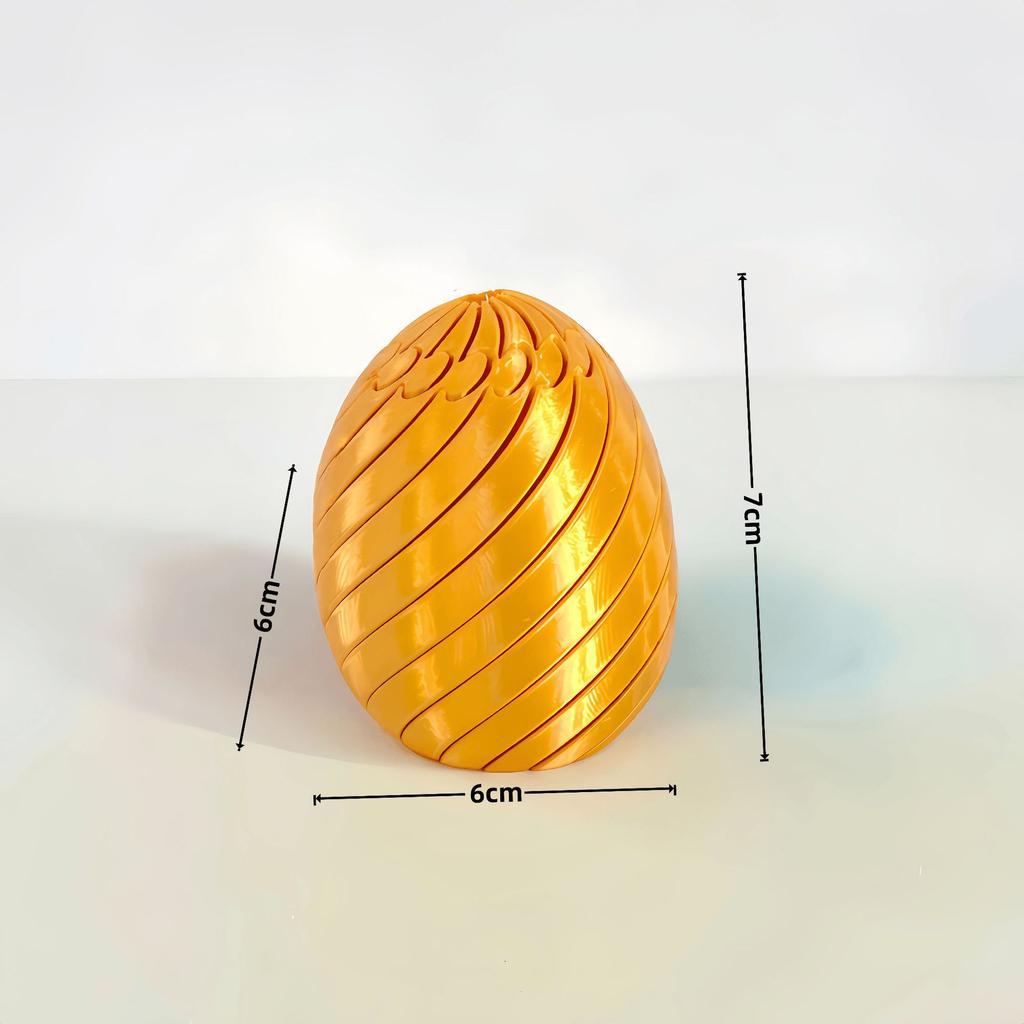3D-печатные пасхальные яйца Игрушки Веселые Скользкие Игрушки в форме яйца для кончиков пальцев Снимающие стресс Маленькие предметы Цветная игрушка для снятия стресса